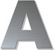 House Letter Sticker ''a'' 80 X 64 Mm Inox Matte Plastic Darvin