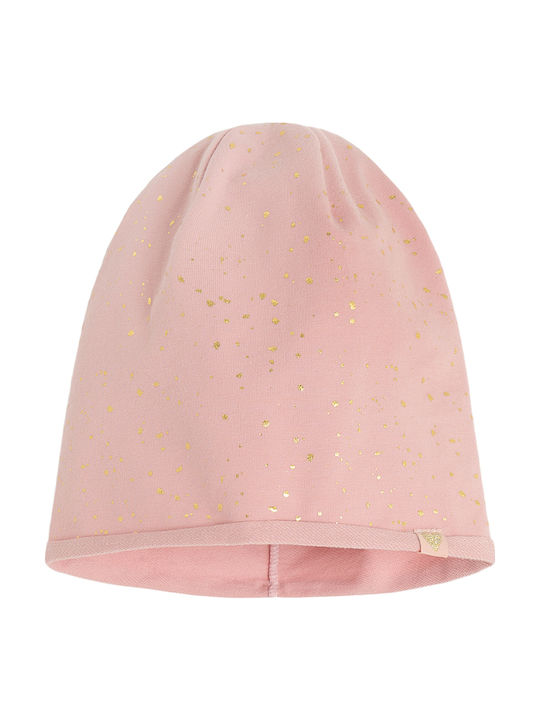 Kinder Mütze Stoff Rosa