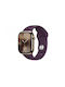 Curea din silicon Thd compatibilă cu Apple Watch 42 mm Seria 10 Apple Watch SE 40 mm S M Roșu Prună