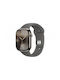 Curea din silicon Thd compatibilă cu Apple Watch 46 mm Seria 10 Apple Watch SE 44 mm M L Gri Piatră