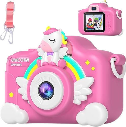 Unicorn Children's Camera Optical Zoom 8x Pink