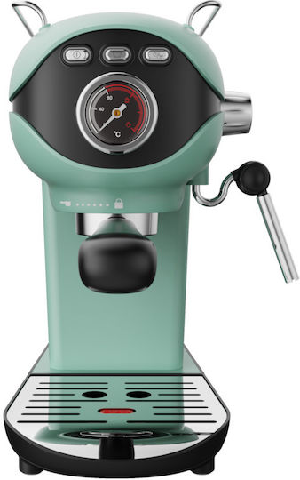 IQ Μηχανή Espresso 1050W Πίεσης 20bar Πράσινη CM-185