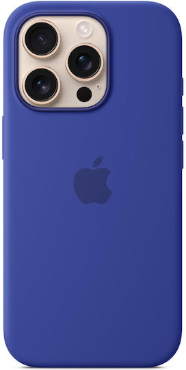 Apple Silicone Case με MagSafe Back Cover Silicone Ultramarine (iPhone 16 Pro)