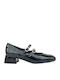 Patent Leather Black Heels with Strap