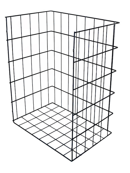 Soumelidis Καλάθι Απλύτων Μεταλλικό 25.5x40x50cm Γκρι