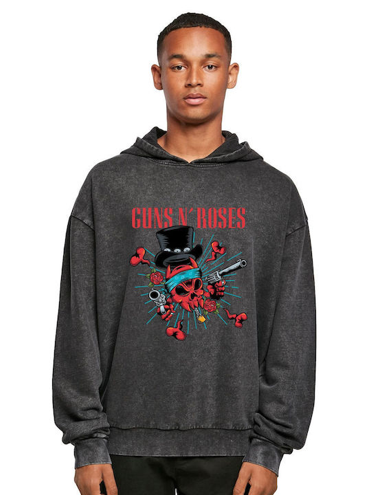 Oversized Hoodie Gnr Art3 Pop Culture Black