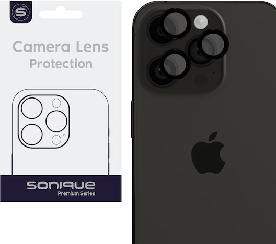 Sonique Προστασία Κάμερας Tempered Glass Μαύρο για το iPhone 14 Pro / 14 Pro Max