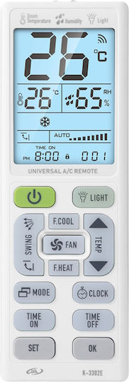 KAL Electronics Κ-3302Ε Τηλεχειριστήριο για Κλιματιστικό