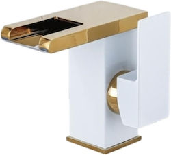 Bathroom Миксер Смесител за мивка Каскад Бял Bathroom Миксер Смесител за мивка Каскад Бял