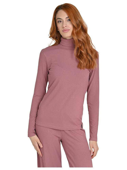 Target Women's Blouse Long Sleeve Turtleneck Pink