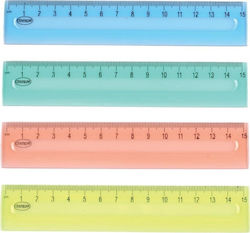 Centrum Plastic Ruler 15 Cm Various Colours