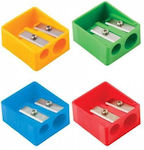 Eisen Plastic Double Pencil Sharpener Green