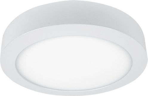Elmark Στρογγυλό Εξωτερικό LED Panel 12W με Ψυχρό Λευκό Φως 6500K