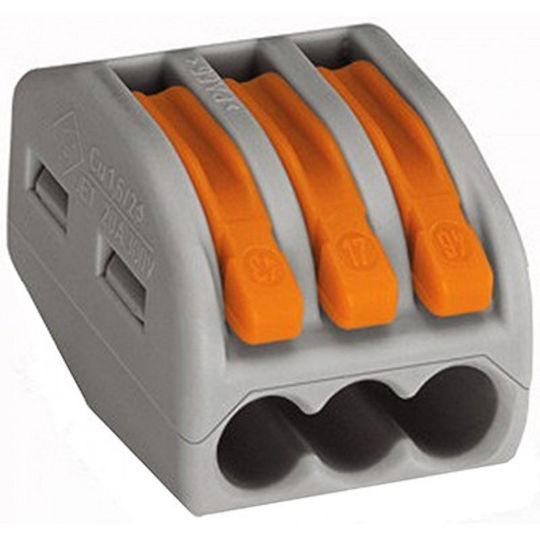 Wago Connector 1 Piece 3 Poles 0.14-4.0mm 450v 32a