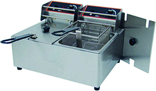 Karamco Ηλεκτρική Φριτέζα Διπλή 5kW Χωρητικότητας 2x5lt 55x45.4x35cm