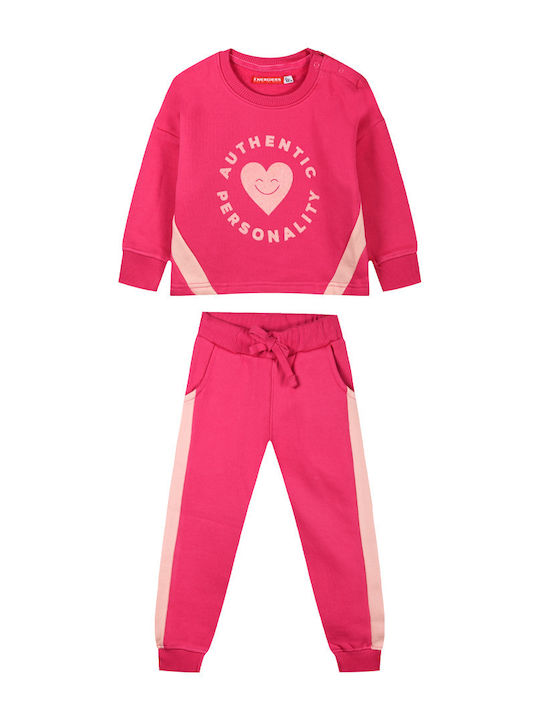 Kids Sweatpants Set Sweet Coral 2pcs