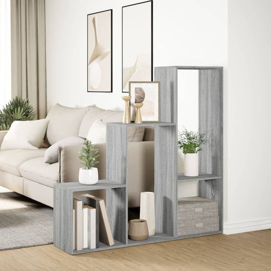 Bibliothek Grau 123x29x123cm