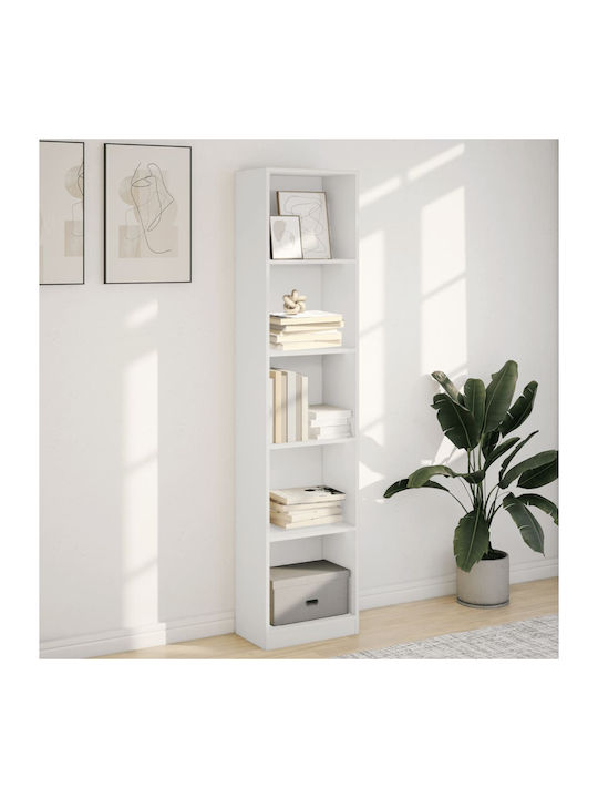 Bibliothek Weiß 40x24x176cm