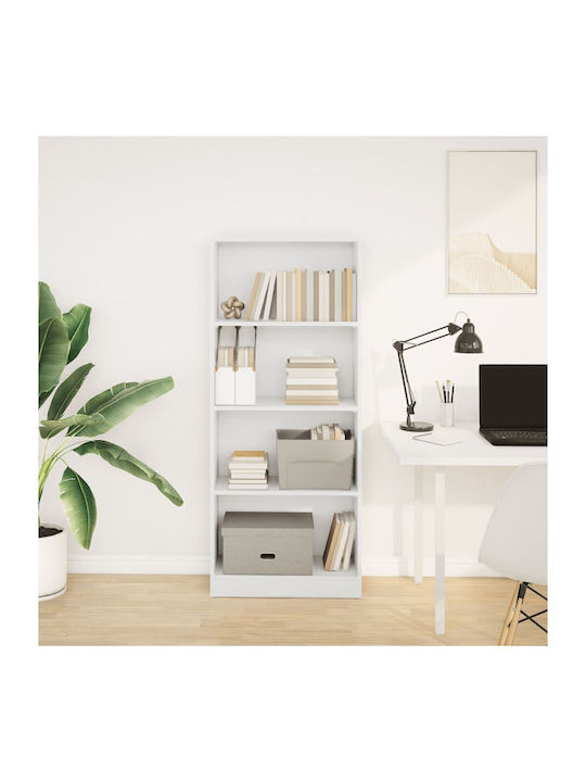 White Bookcase 60x24x143cm