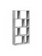 Bookcase Grey Concrete 60x20x120cm