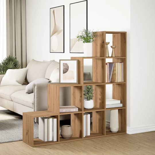 Bibliotecă Maro Artisan Stejar 131.5x29x131.5 cm