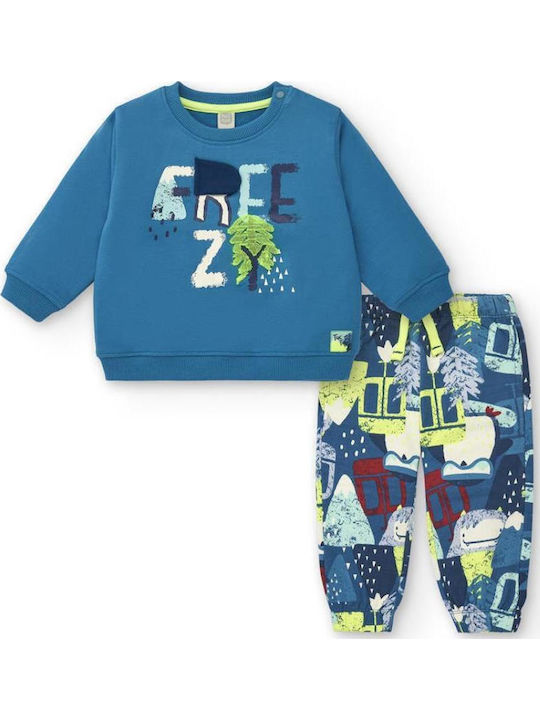 Kids Sweatpants Set Blue 2pcs