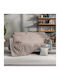 Beauty Home Überwürfe Set 2 Stück Chenille Beiges 8636SSET2