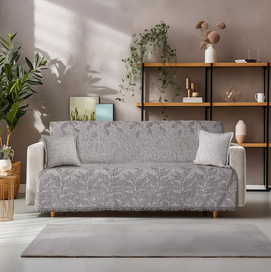 Beauty Home Cuvertură Pentru Canapea De Fotoliu Chenille 180x170cm Gri 8632MON