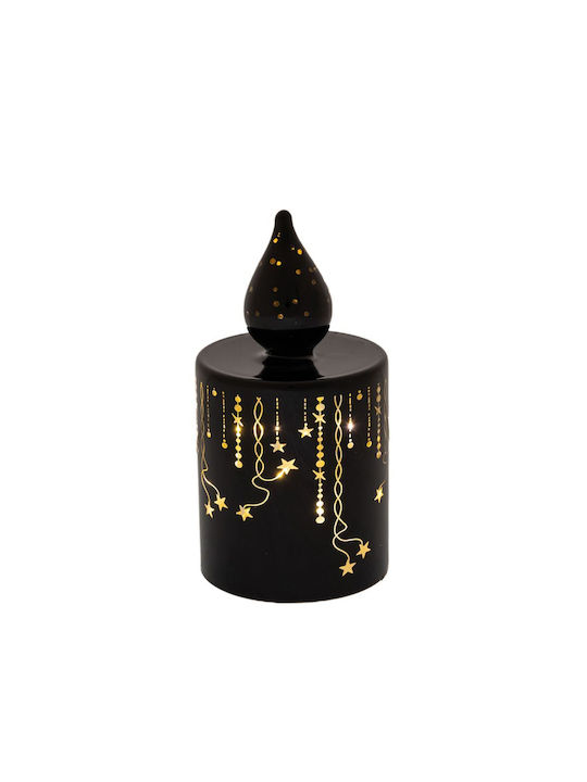 Glass Decorative Lamp Wax Polish LED Black