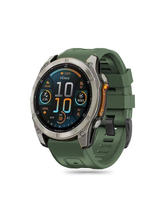 Tech-Protect Curea Silicon Verde (Fenix 5 / 5 Plus / 6 / 6 Pro / 7 / 7 Pro / 8 (47mm))