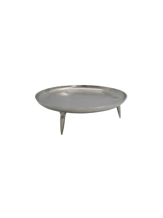 Fylliana Fruit Bowl Metallic Silver 28x9cm