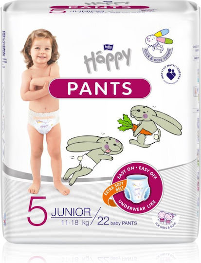 Bella Happy Baby Diaper Pants No 5 for 11-18kg 22 Pieces