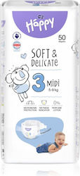 Bella Happy Tape Diapers No. 3 for 5-9 kgkg 50pcs