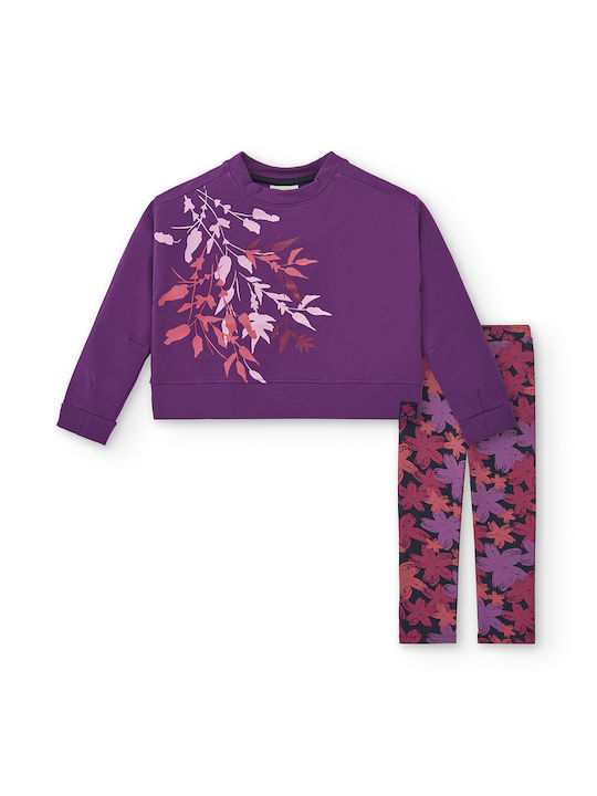 Tuc Tuc Kids Set with Leggings Winter 2pcs Purple