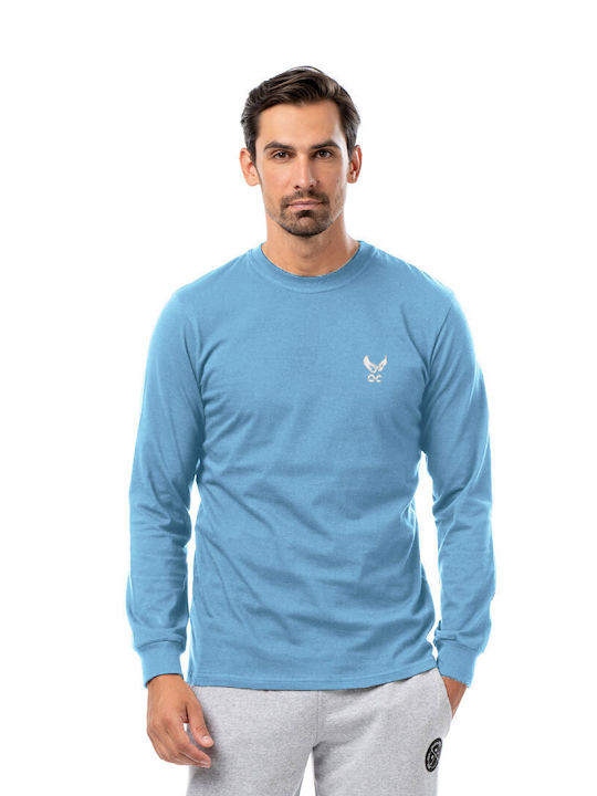 Bodymove Men's Long Sleeve Blouse Light Blue