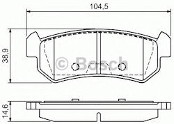 Bosch Set Plăcuțe De Frână Bosch Set Plăcuțe De Frână