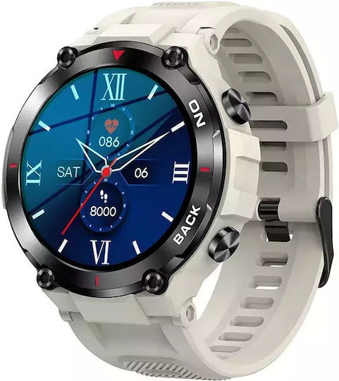 Nubi K37 Smart Watch Gps Bluetooth Calling Heart Rate Monitoring Sleep Tracking Oxygen Level Notifications Multiple Sports Modes Gray
