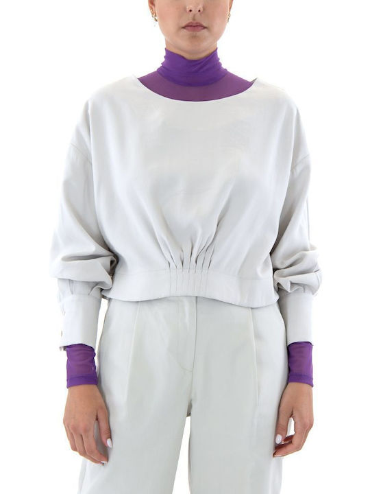 Moutaki Women's Blouse Long Sleeve Ecru
