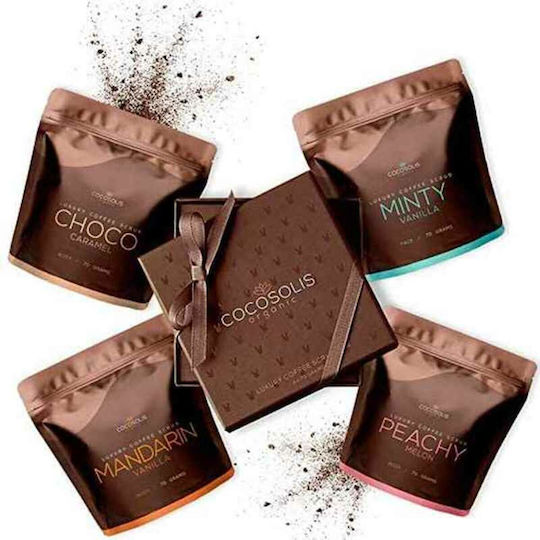 Cocosolis Luxury Coffee Scrub Box Scrub for Face & Body