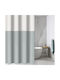 Guy Laroche Buddha Shower Curtain Fabric with Hooks 240x185cm Cement