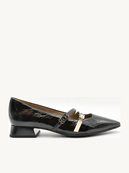 Pumps mit Riemchen Schwarz