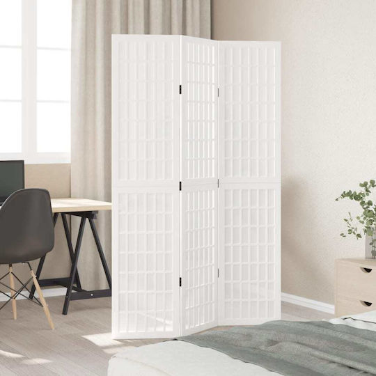 vidaXL Decorative Room Divider Wooden with 3 Panels 105x180cm