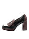 Leder Pumps Schwarz