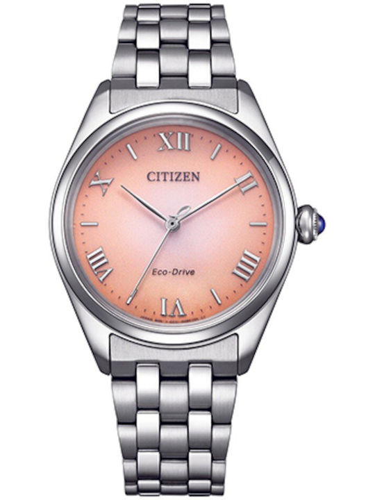 Citizen Γυναικείο Ρολόι 33mm Μπαταρίας με Ασημί...