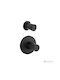 Eurorama Res Pro Built-in Faucet Mixer for Shower 2 Exits Black