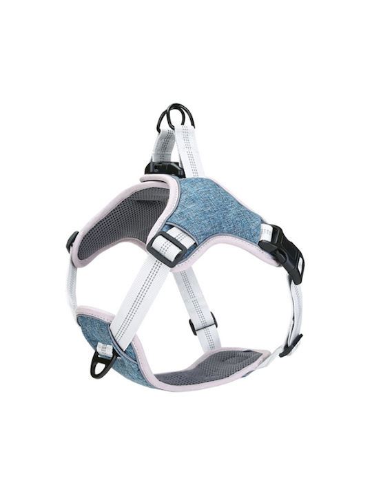 Pet Interest Weiches Robustes Geschirr Mittel Hellblau 48-65cm