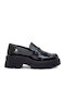 Cable Lackleder Damen Mokassins in Schwarz Farbe