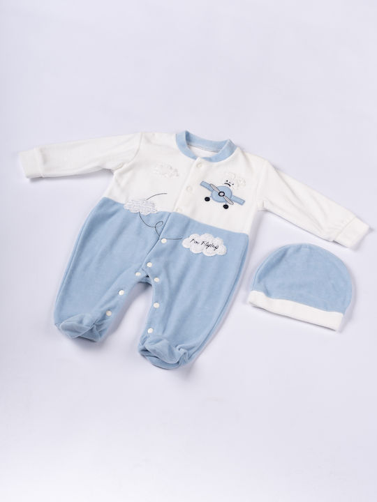 Evita Baby Bodysuit Blue