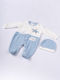 Evita Baby Bodysuit Blue