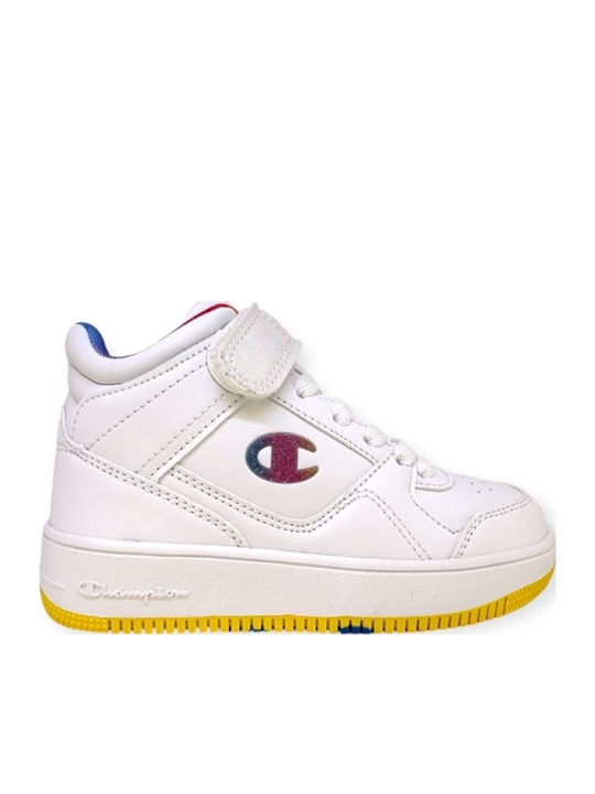Champion Rebound Vintage Kids Sneakers High wit...